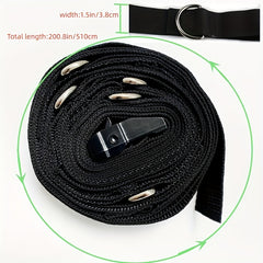 1pc Resistance Rope With Door Anchor 5 Loops Elastic Rope 200in