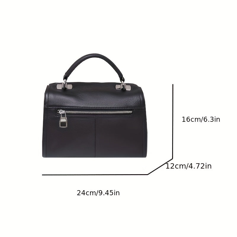 Vintage Style Leather Crossbody Bag for Women