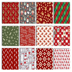 24pcs Marble Texture Paper for DIY Scrapbooking Album 6in x 6in