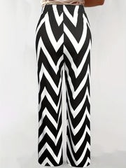 Women's All Over Print Loose Pants for Spring & Fall
