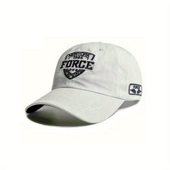 FORCE Embroidery Baseball Cap Solid Casual Dad Hats Cotton Lightweight Sunscreen