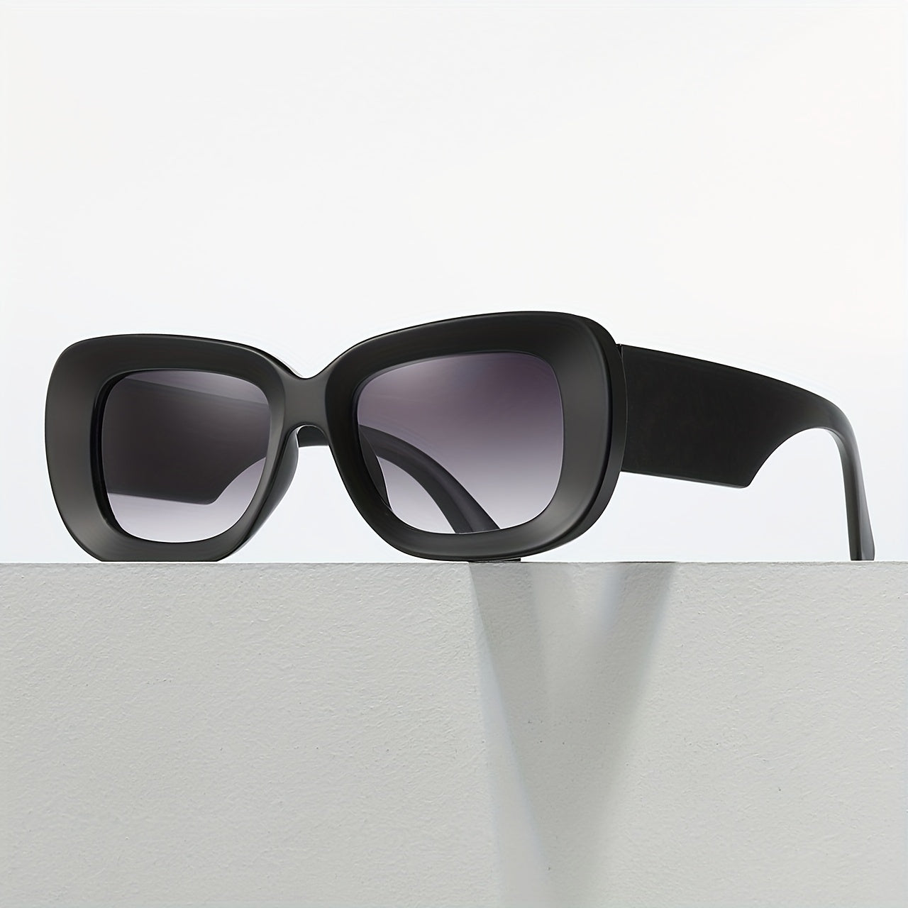 Large Square Sunglasses Casual Gradient Glasses UV400