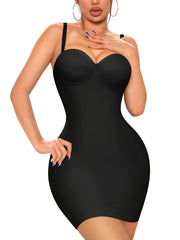 SCARBORO Full Slip Shapewear Smooth Tummy Control Backless Sling Dress