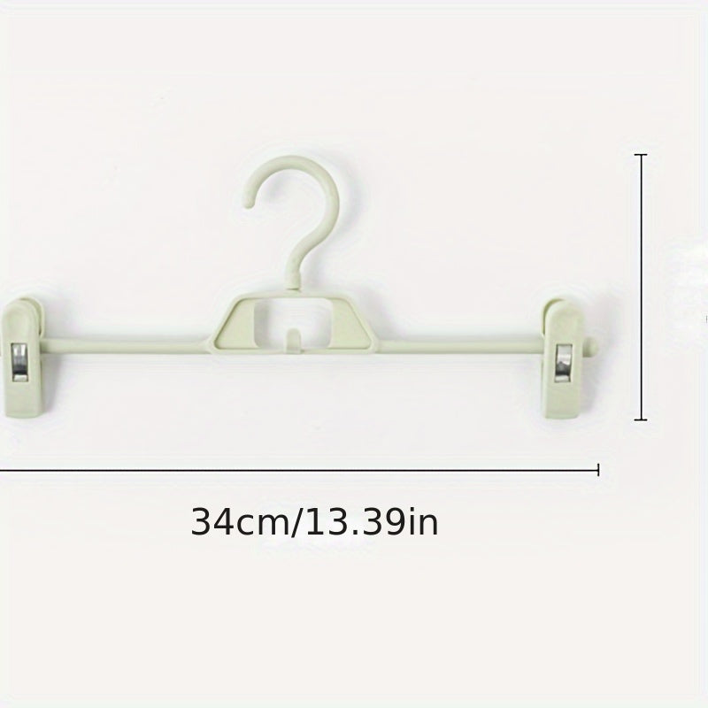5pcs Clothes Hanger Clip Non-slip Hanging Rack Trouser Hanger Stack