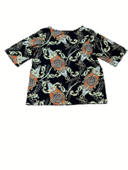 Baroque Print Top & Pants Set