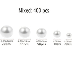 400pcs Craft Pearls Without Holes Vase Filling Beads