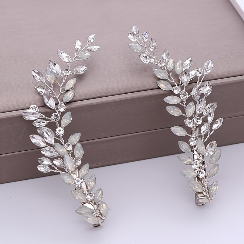 Rhinestone Wedding Hairpin Bridesmaid Hair Clip Crystal Barrette