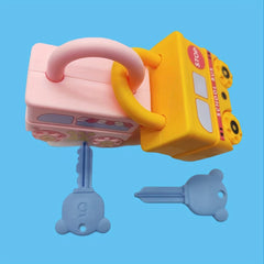 Train Puzzle Toy Set Educational Interactive Unlocking Toy for Kids