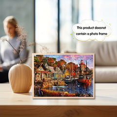 1000pcs Mini Jigsaw Puzzle House Boat Scratch Resistant Waterproof