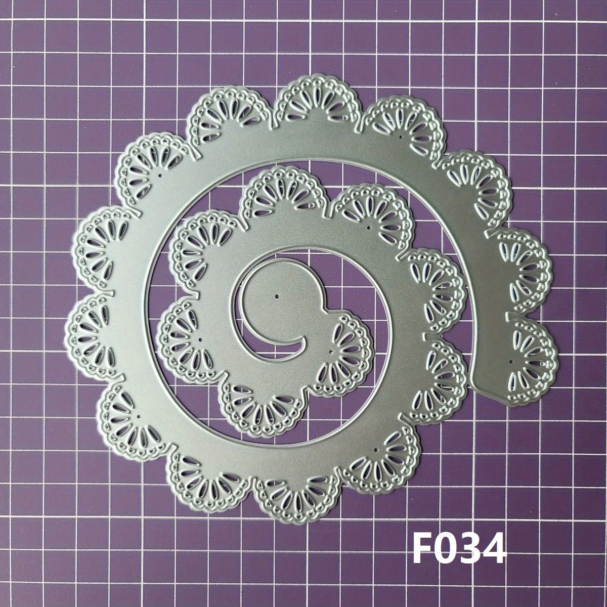 1pc Spiral Flower Metal Cutting Dies for Scrapbooking DIY Cards Craft Decor