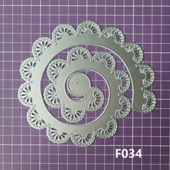 1pc Spiral Flower Metal Cutting Dies for Scrapbooking DIY Cards Craft Decor