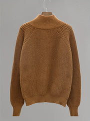 Ribbed Zip Up Cardigan