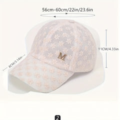 Summer Thin Lace Peaked Cap for Men Women