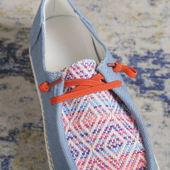 Women's Lightweight Canvas Lace-Up Walking Shoes