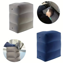 Portable 3-Layer Flocking Footstool for Travel and Car