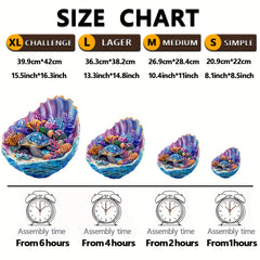 3D Wooden Sea Turtle Puzzle Brain Exercise Art Toy in Box - Ideal Gift