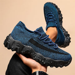 Men's Breathable Anti-skid Lace Up Running Sneakers Sock Shoes