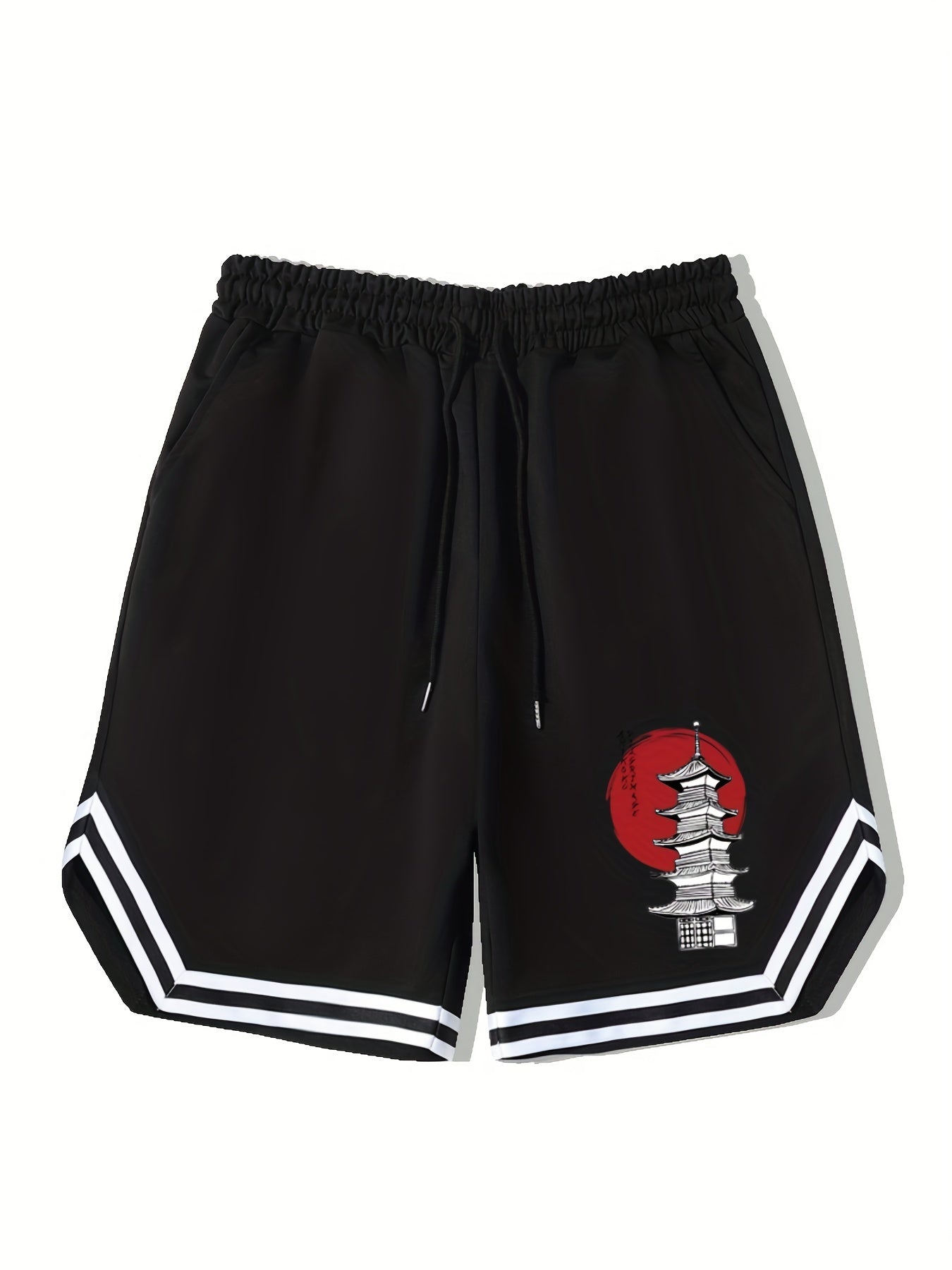 Vintage Graphic Basketball Shorts for Men