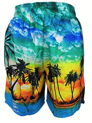 Quick drying Mesh Lining Mens Swim Trunks - Beach Pool Swim Shorts