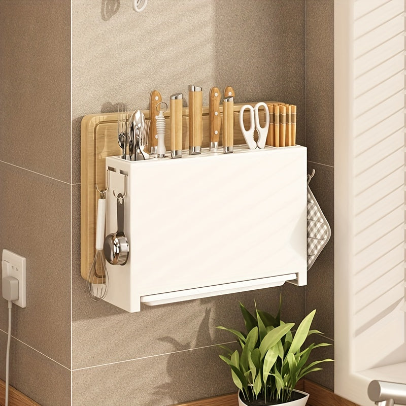 Wall Hanging Storage Shelf for Utensils and Cutlery