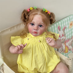 60 96 Cm Reborn Doll Baby Realistic 3D Skin Soft Body Hand Rooted Hair