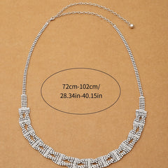 Rhinestones Waist Chain Dress Up Decorative Accessories Waistbands