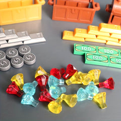 Building Blocks Money Pattern Golden Silvery Cash Blocks Parts Treasure Chest