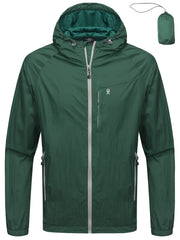 Men's Casual Waterproof Hooded Windbreaker Jacket