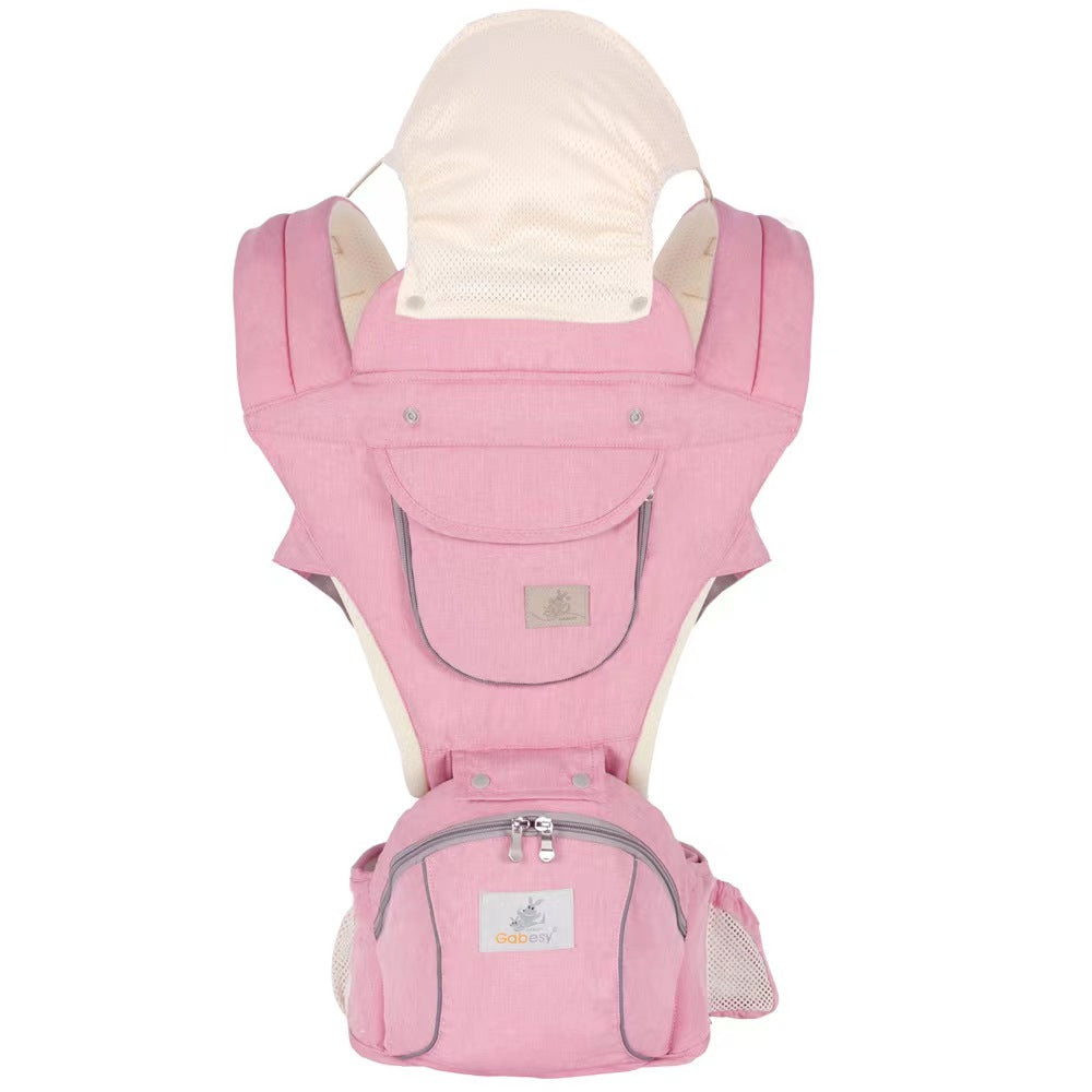 Gabesy Baby Carrier With Hip Seat Soft Cotton 3 In 1 All Size For Newborn