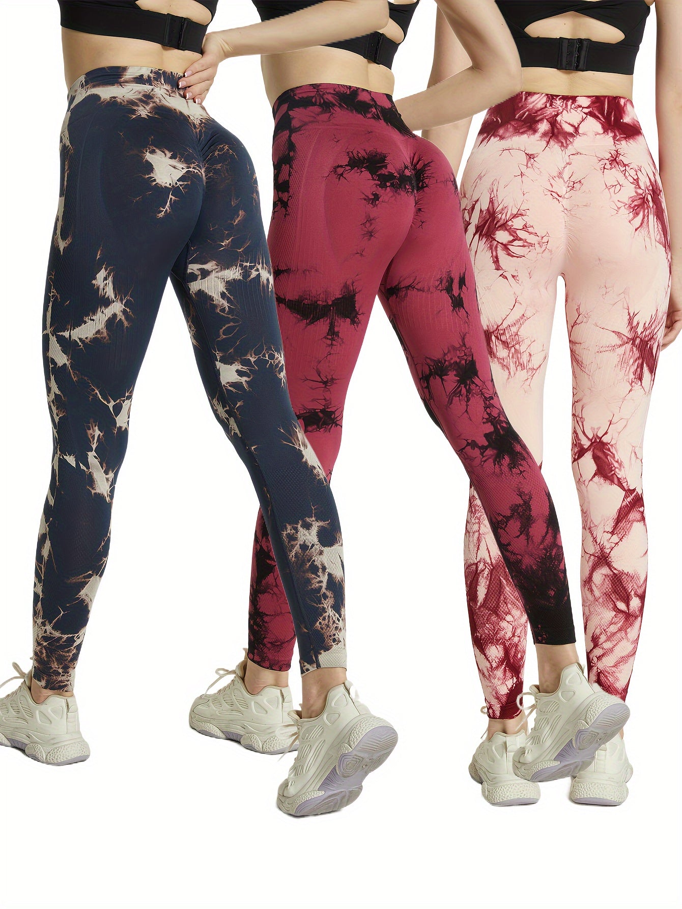 Tie Dye Seamless Yoga Pants High Waist Fitness Leggings