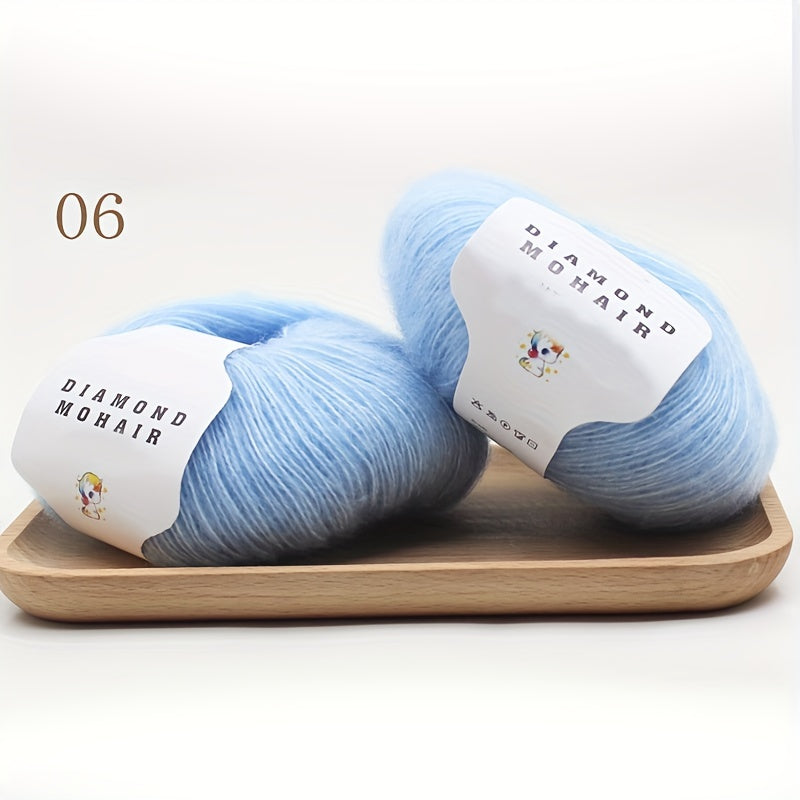 15% Mohair 85% Acrylic Yarn for DIY Knitting Scarf Shawl 25g