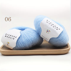 15% Mohair 85% Acrylic Yarn for DIY Knitting Scarf Shawl 25g