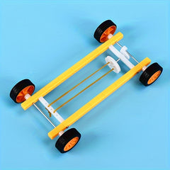 DIY Technology Small Invention Scientific Experiment Rubber Band Small Car Toy