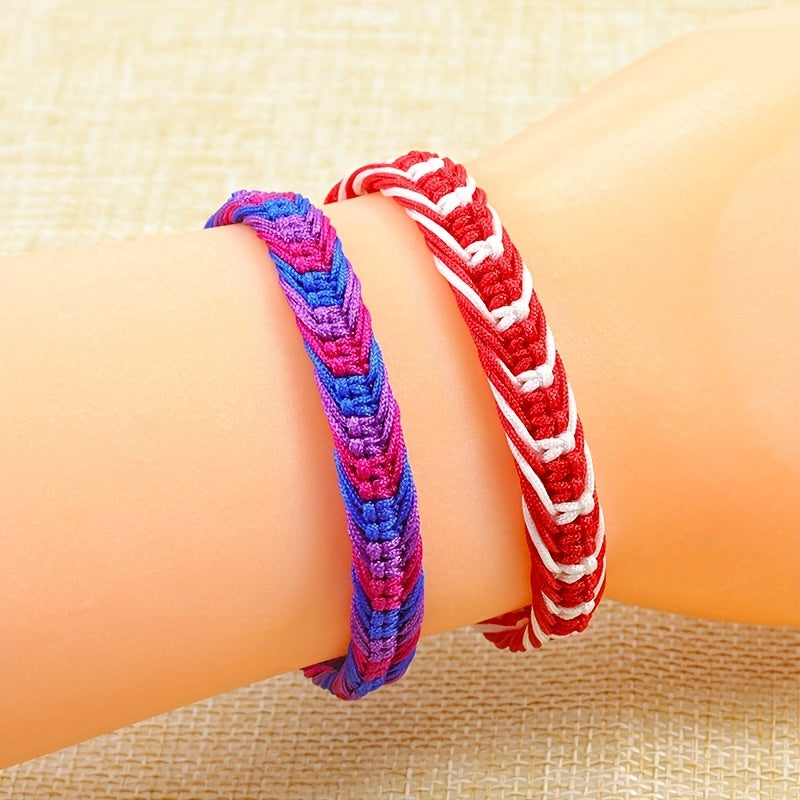 Colorful Braided Bracelet Ethnic Style Rope Woven Sports Wristband