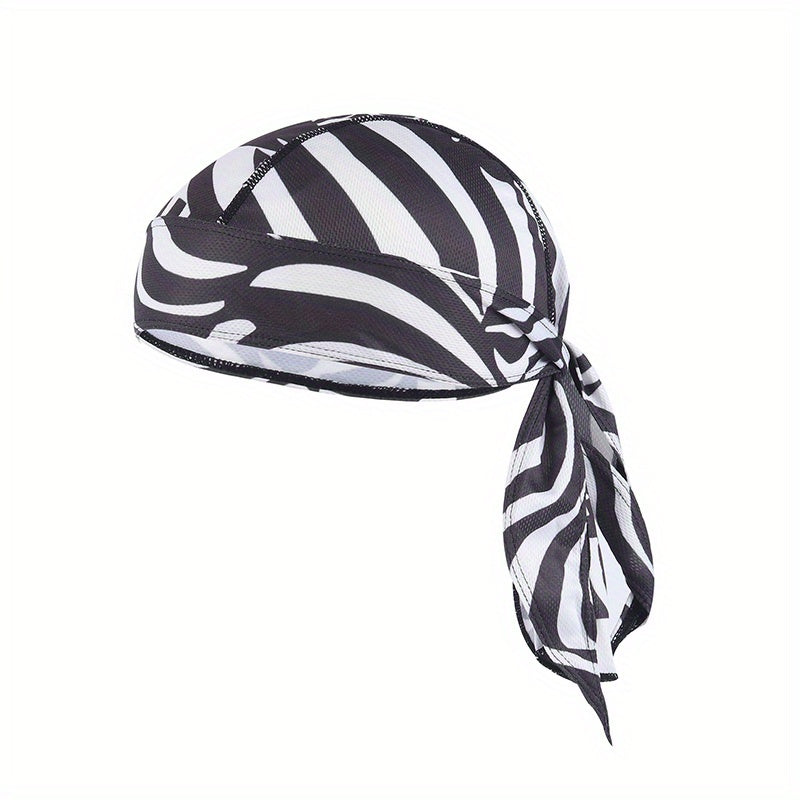 Quick Drying Sport Turban Hip Hop Lace Up Bandana Unisex Skull Cap