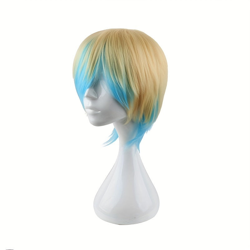 Men's Mixed Dress Up Short Wig With Bangs Costume Wigs