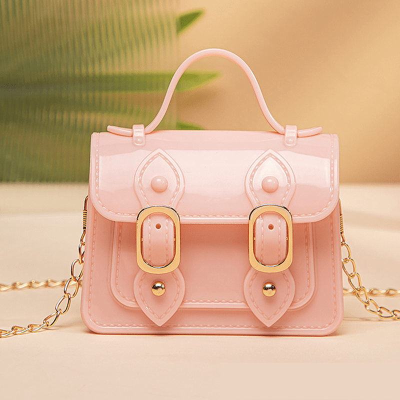 Girls Mini Crossbody Bag PVC Jelly Bag With Magnetic Snap
