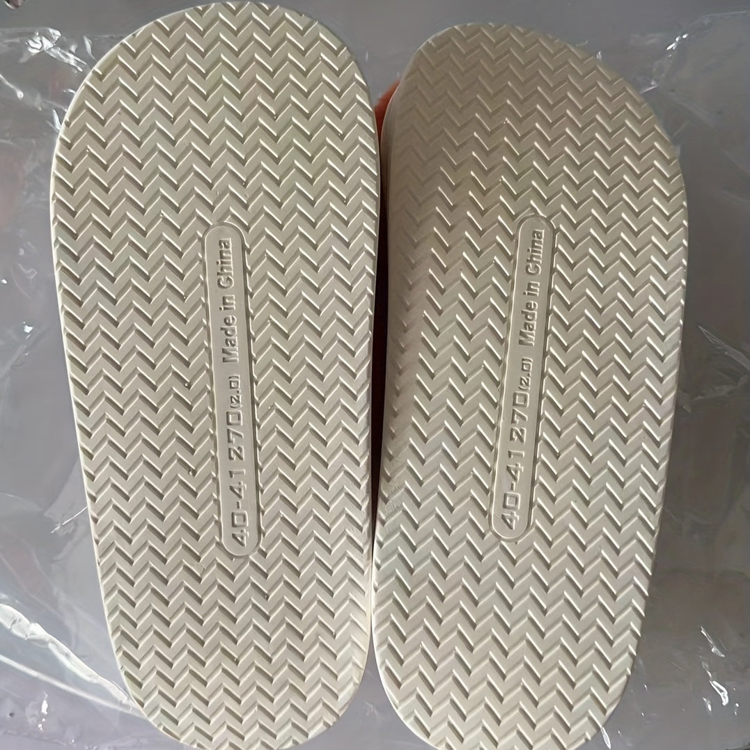 Plaid Pattern Slip-On Plush Lined Slippers