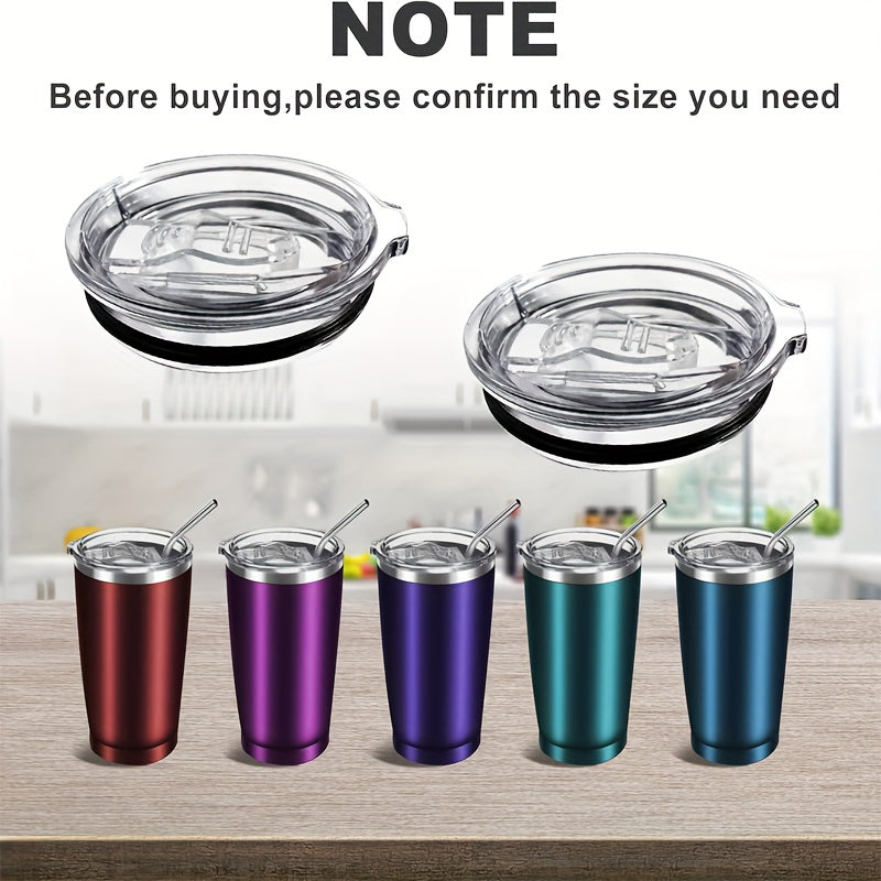 Tumbler Replacement Lids for 20oz 30oz Cups, Spill Proof & Leakproof Cup Covers