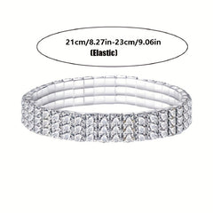 Zircon Crystal Anklet Bracelet Wedding Accessories