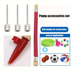 Basketball Football Rugby Balloon Pump Air Needle Set