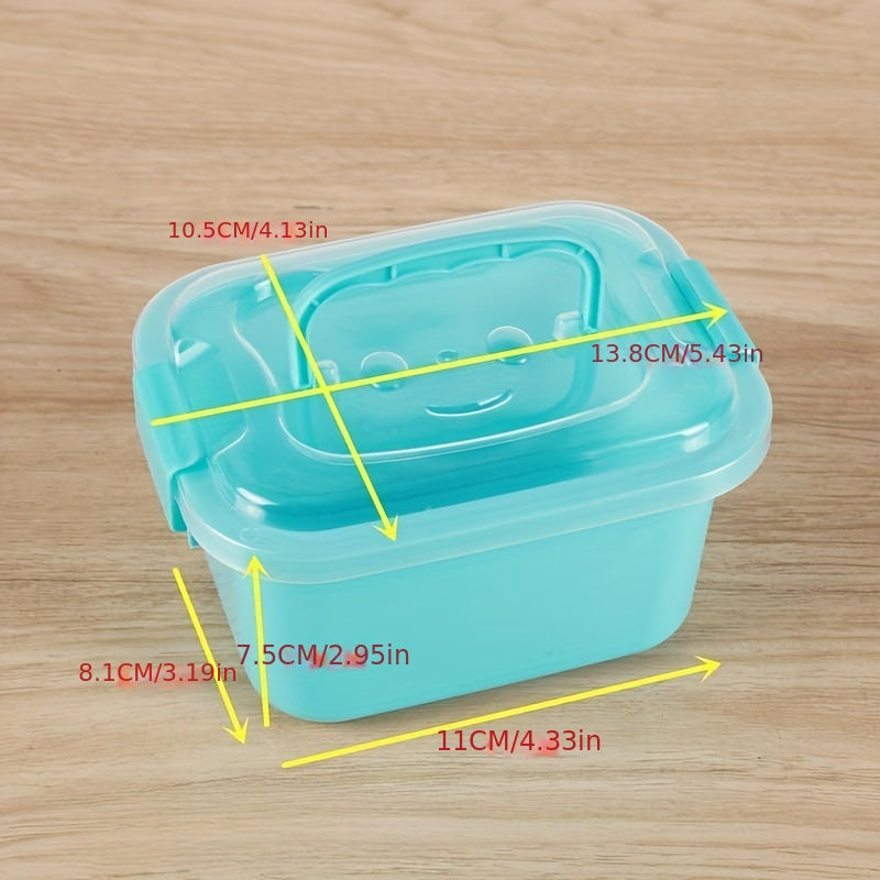 Clear Plastic Storage Box with Latching Lid for Stationery Makeup Toiletry