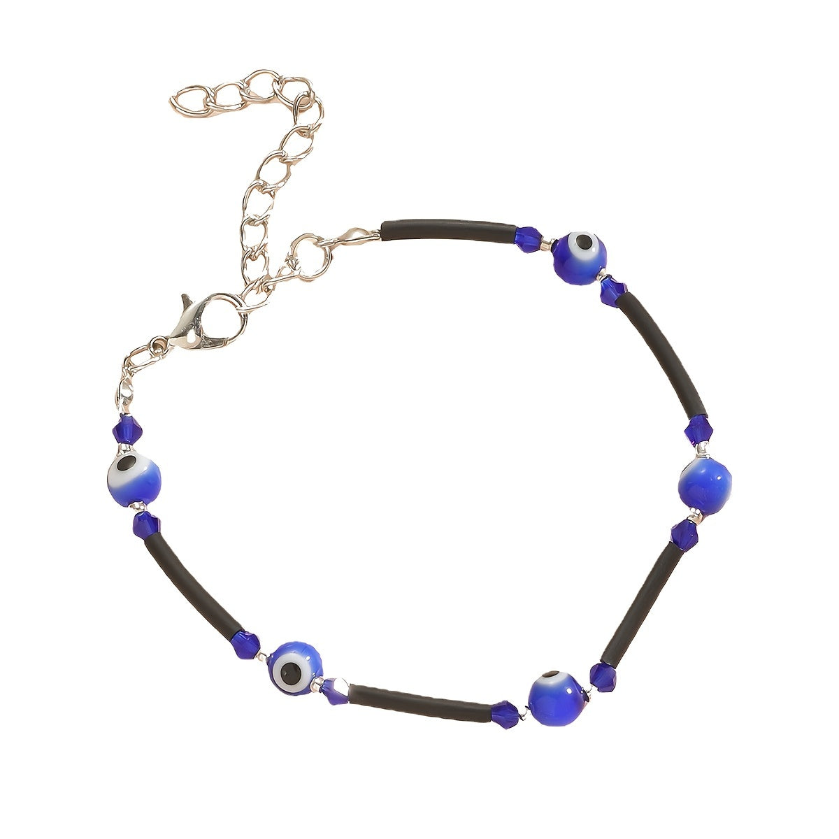 Devil's Eye Crystal Anklet Adjustable Turquoise Beach Jewelry