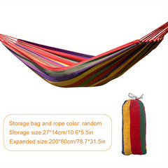 1pc Portable Outdoor Camping Hammock for 1-2 Person Hanging Bed