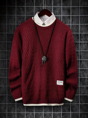 Men's Thermal Knit Pullover Sweater
