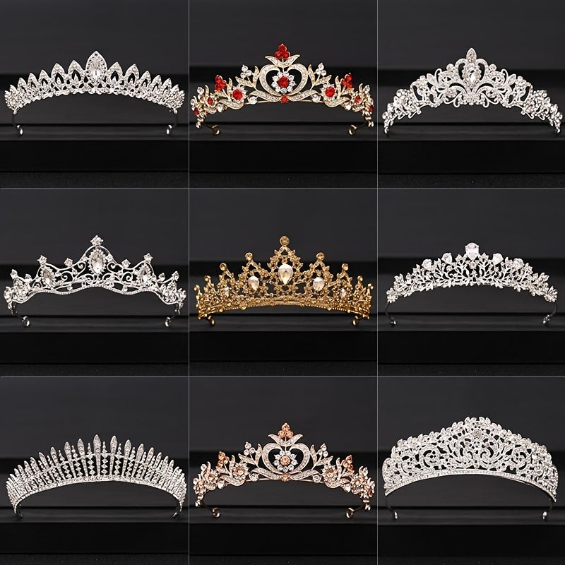 Bridal Tiara Rhinestone Crown Hair Jewelry for Wedding