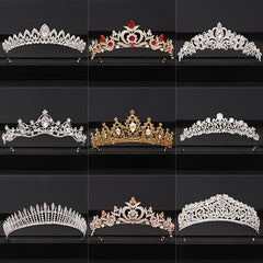 Bridal Tiara Rhinestone Crown Hair Jewelry for Wedding