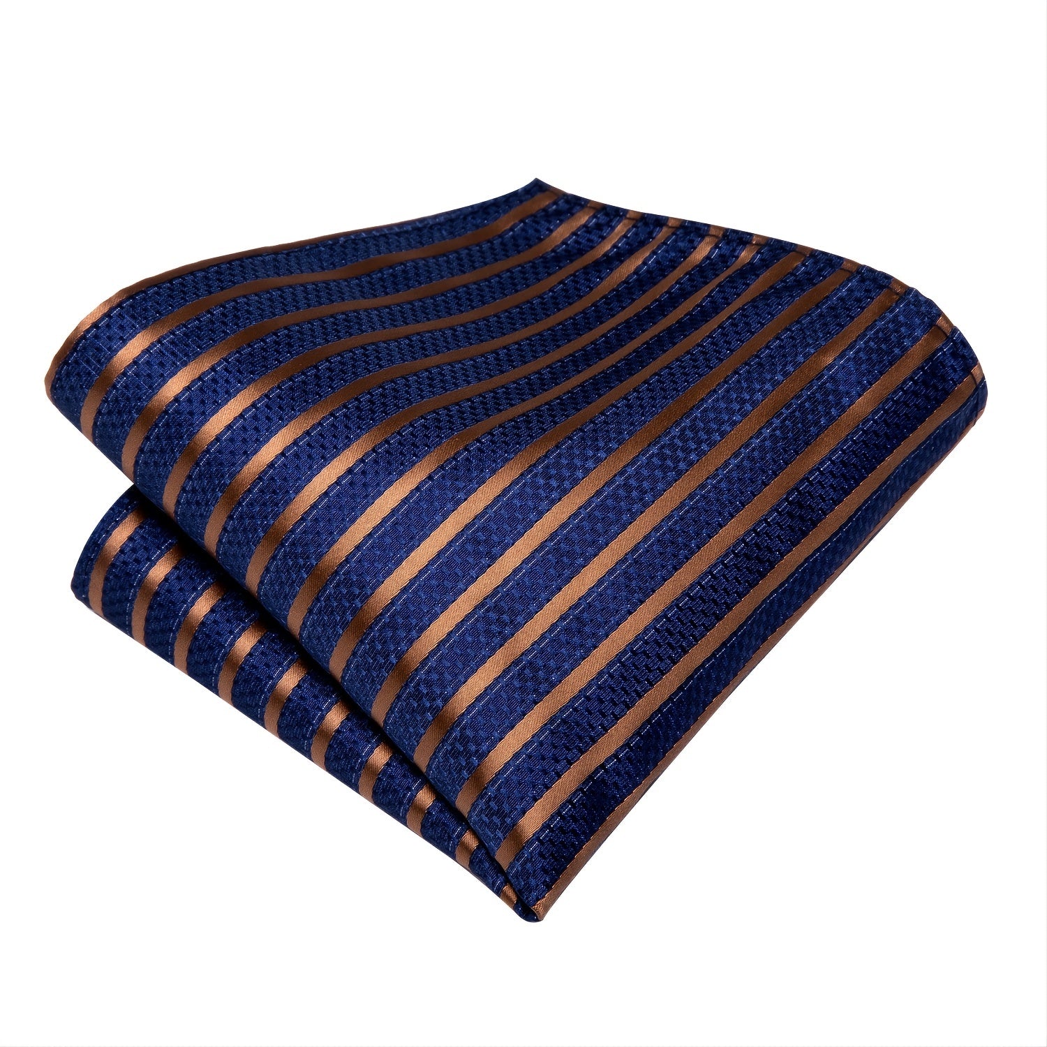 Striped Necktie Set With Cufflink for Party Wedding