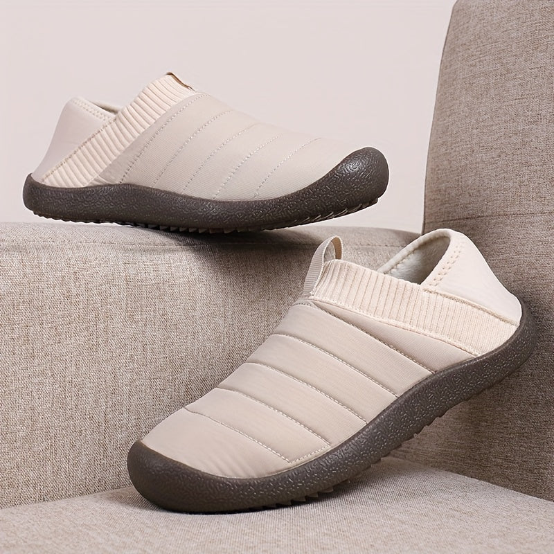 Men's Plush Cozy House Slippers Anti skid Winter Shoes