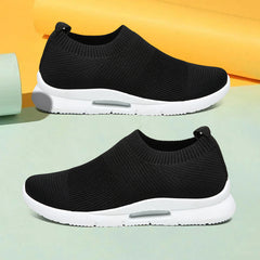 Women's Flying Woven Sneakers Textured Running Shoes